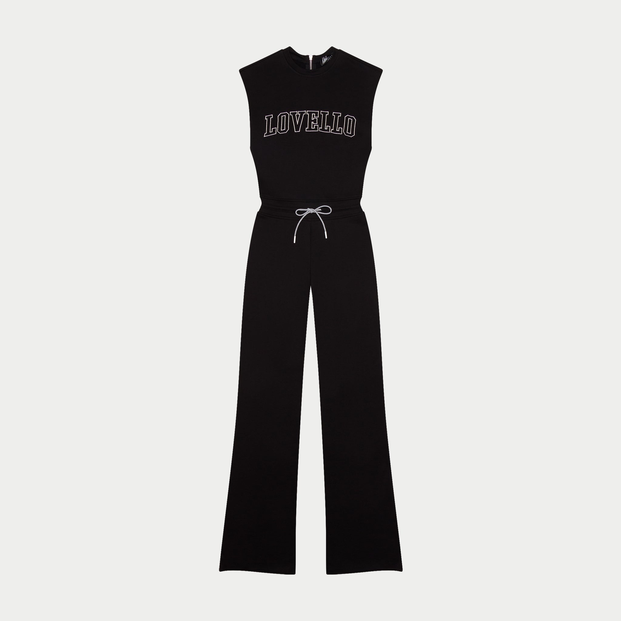 STEFANI JUMPSUIT - BLACK/SILVER