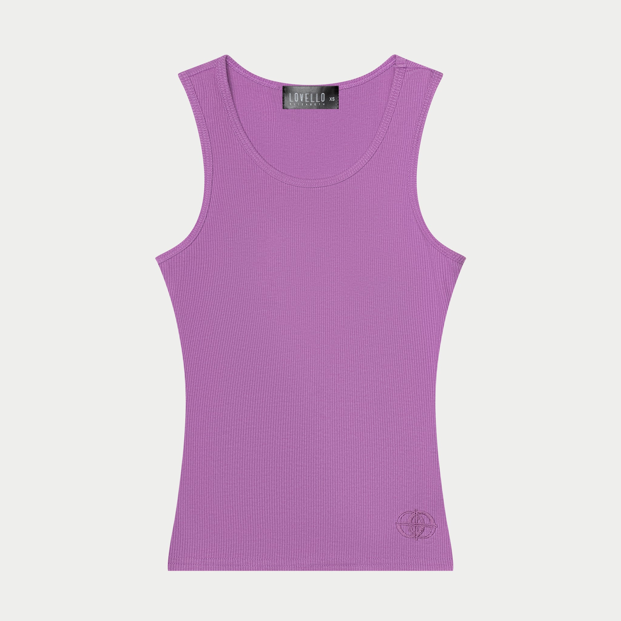 RIBBED FULL TANK - LILAC