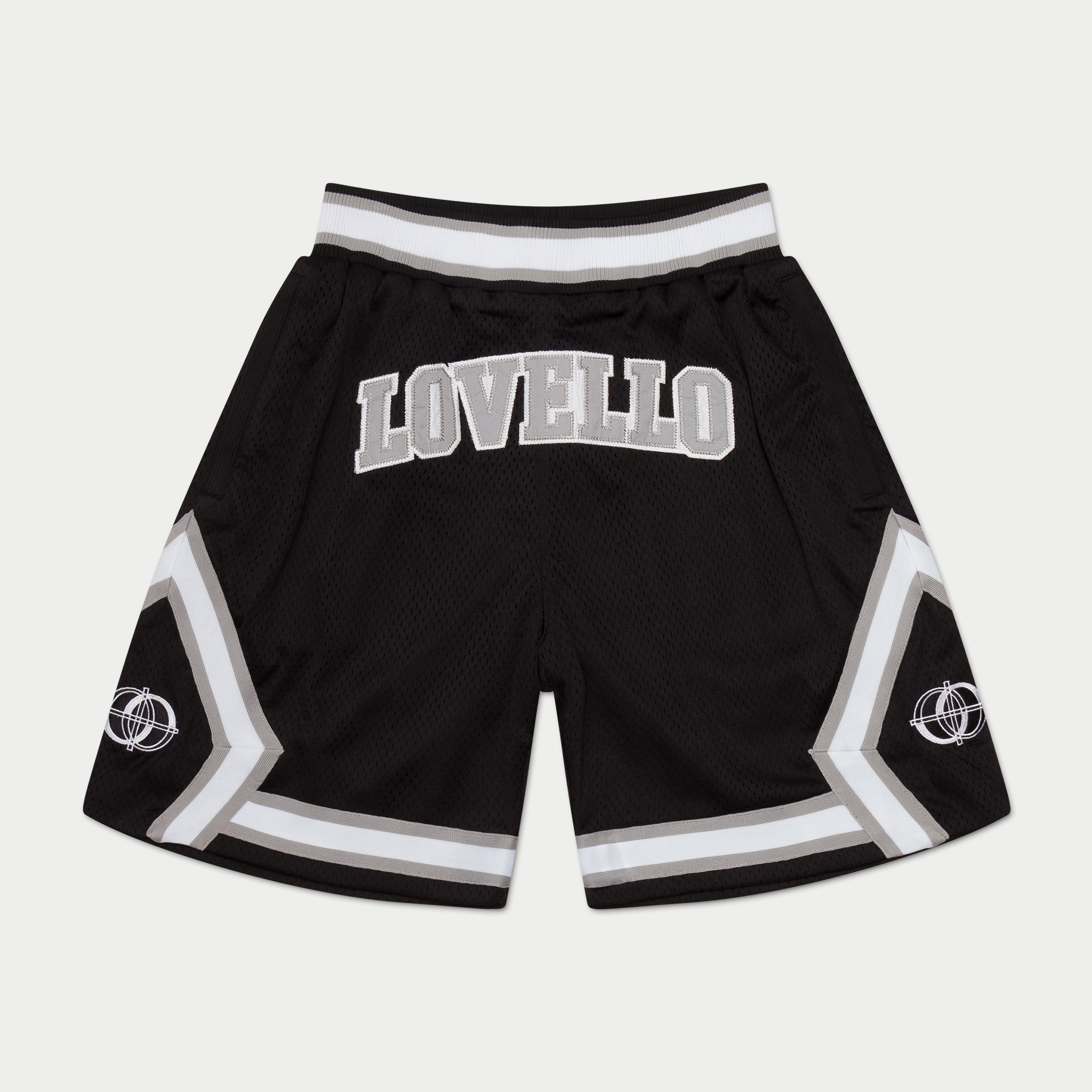 B-BALL SHORTS - BLACK/GREY