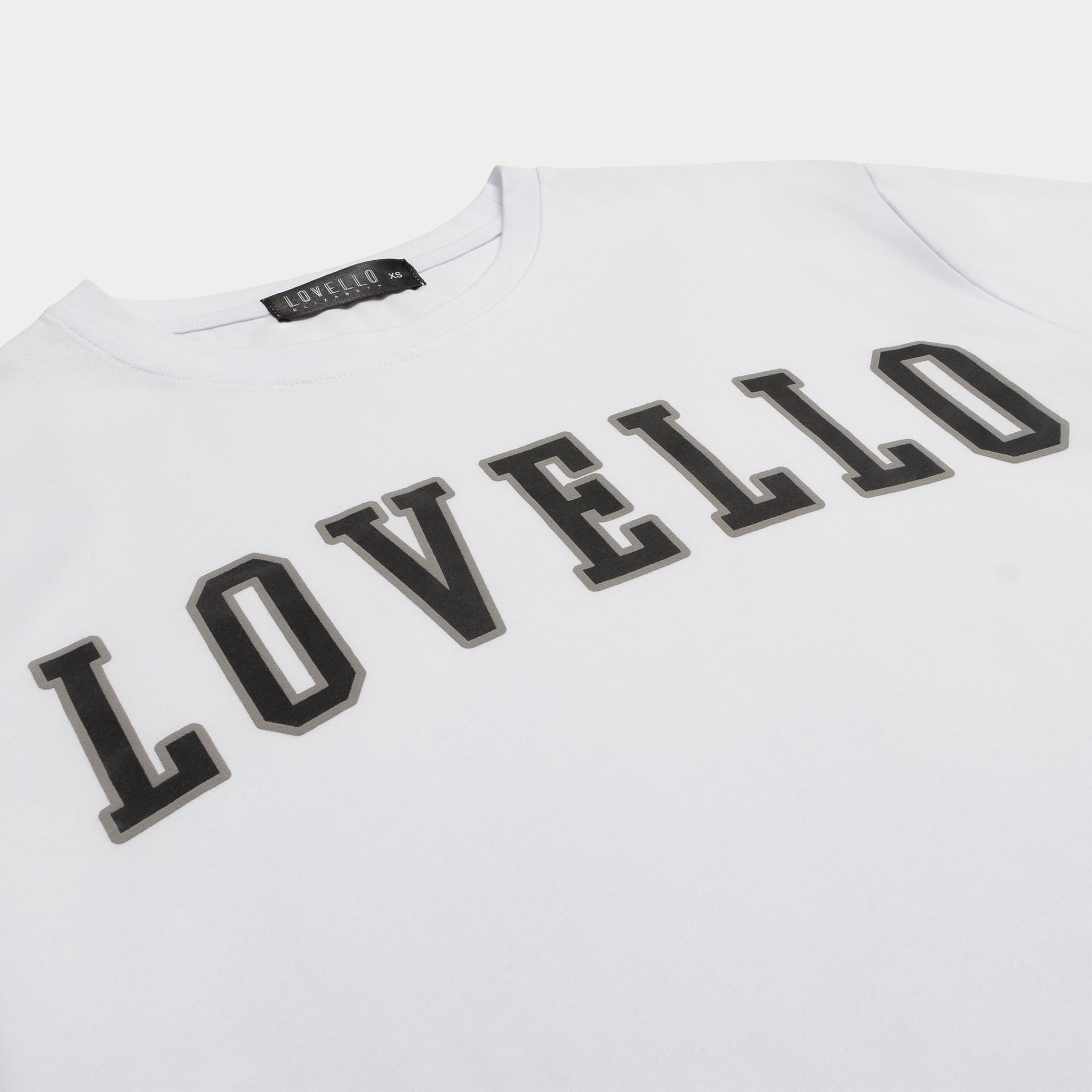 B-BALL T-SHIRT - WHITE/GREY