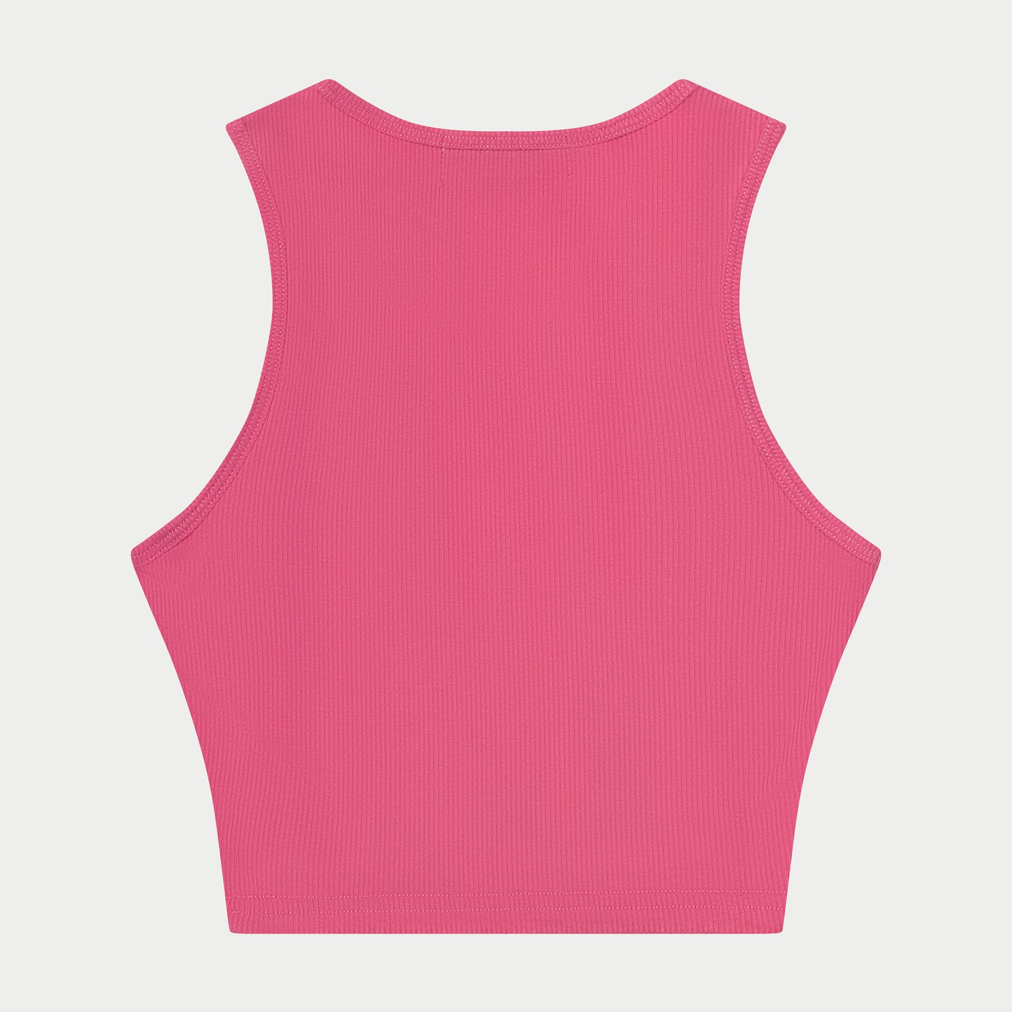 RIBBED CROP TANK - WATERMELON