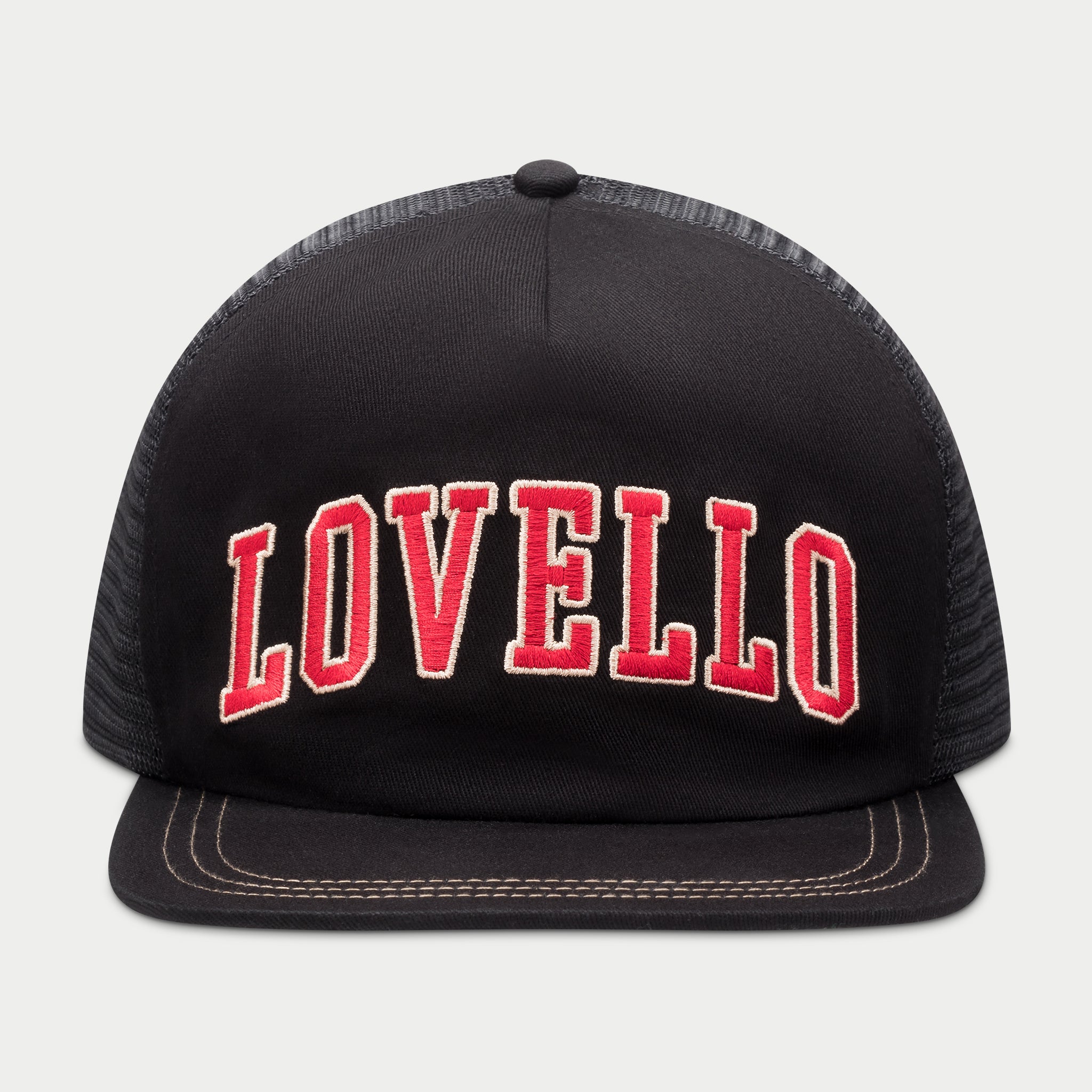 B-BALL CAP - BLACK/RED