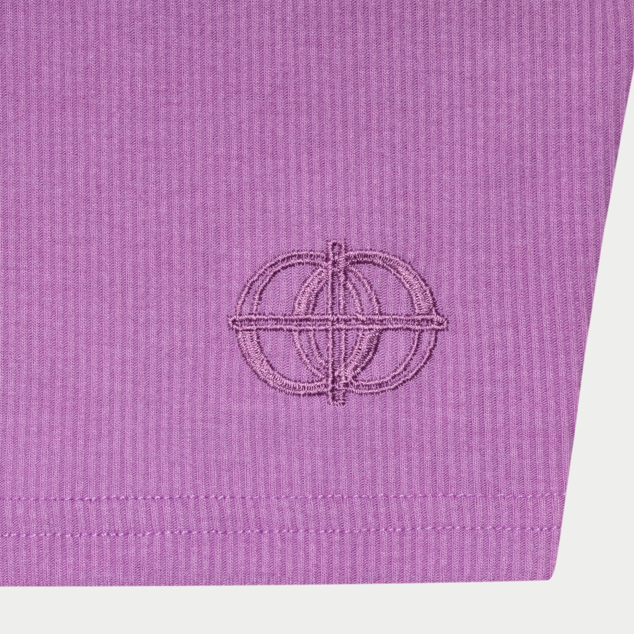 RIBBED CROP TANK - LILAC