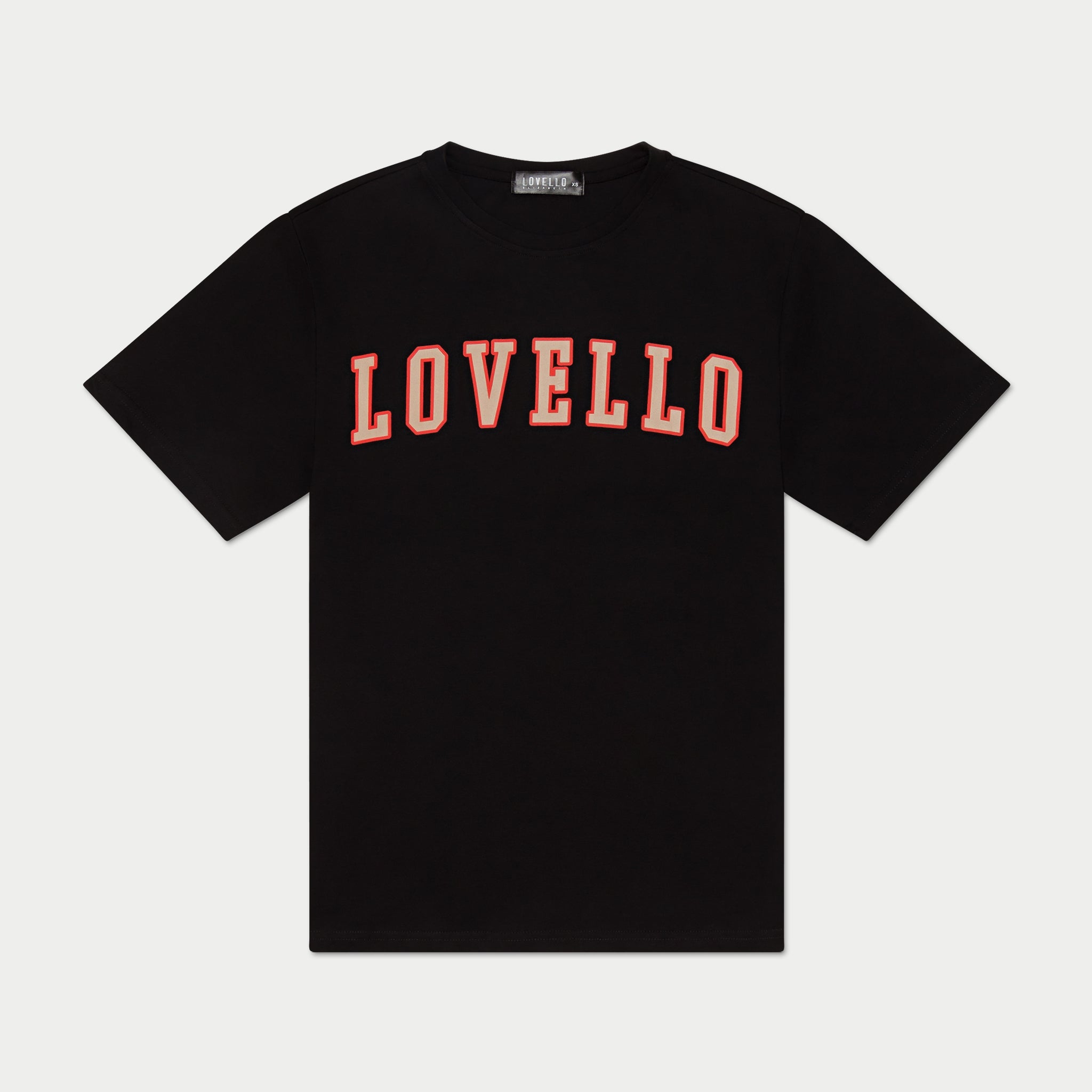 B-BALL T-SHIRT - BLACK/RED