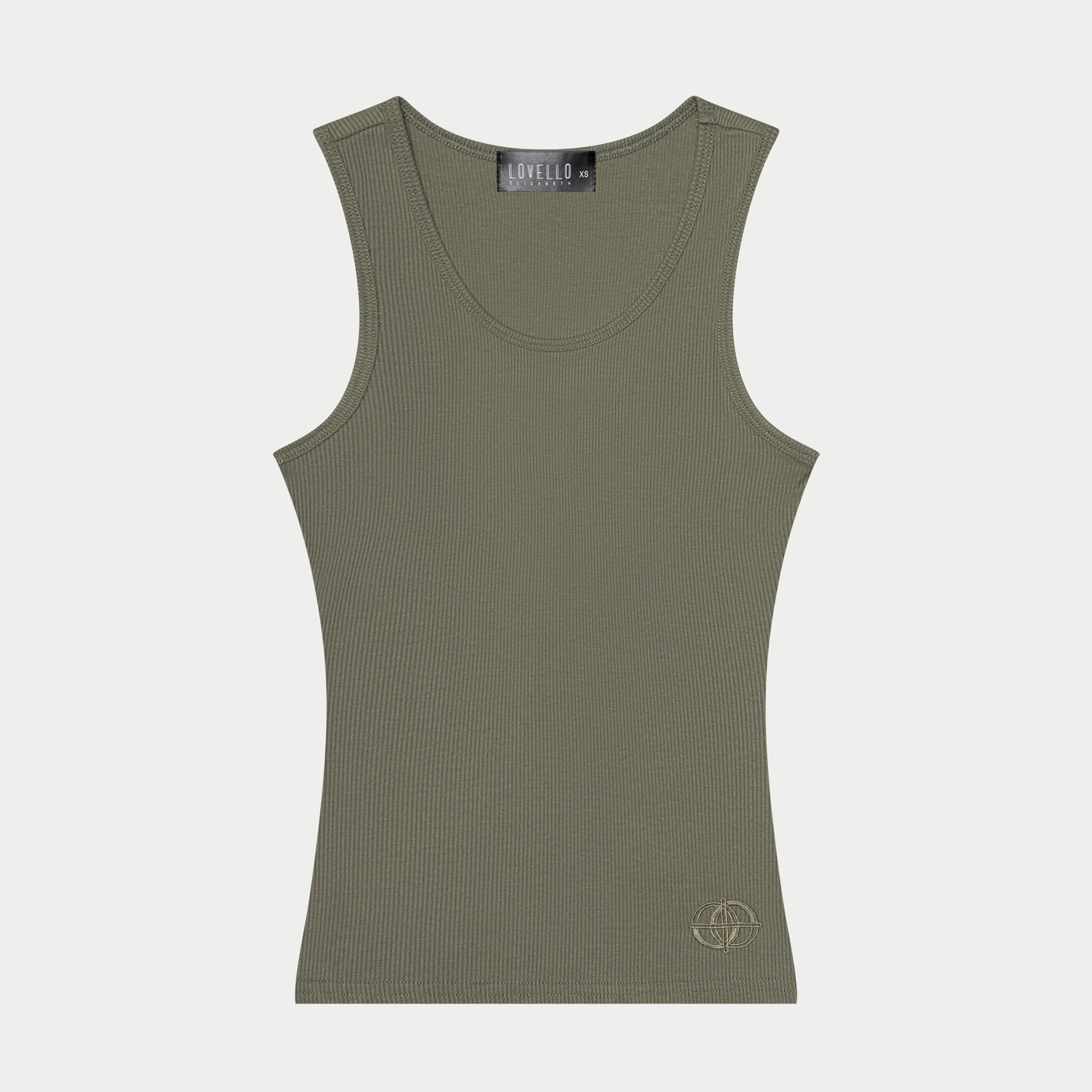 RIBBED FULL TANK - SAGE