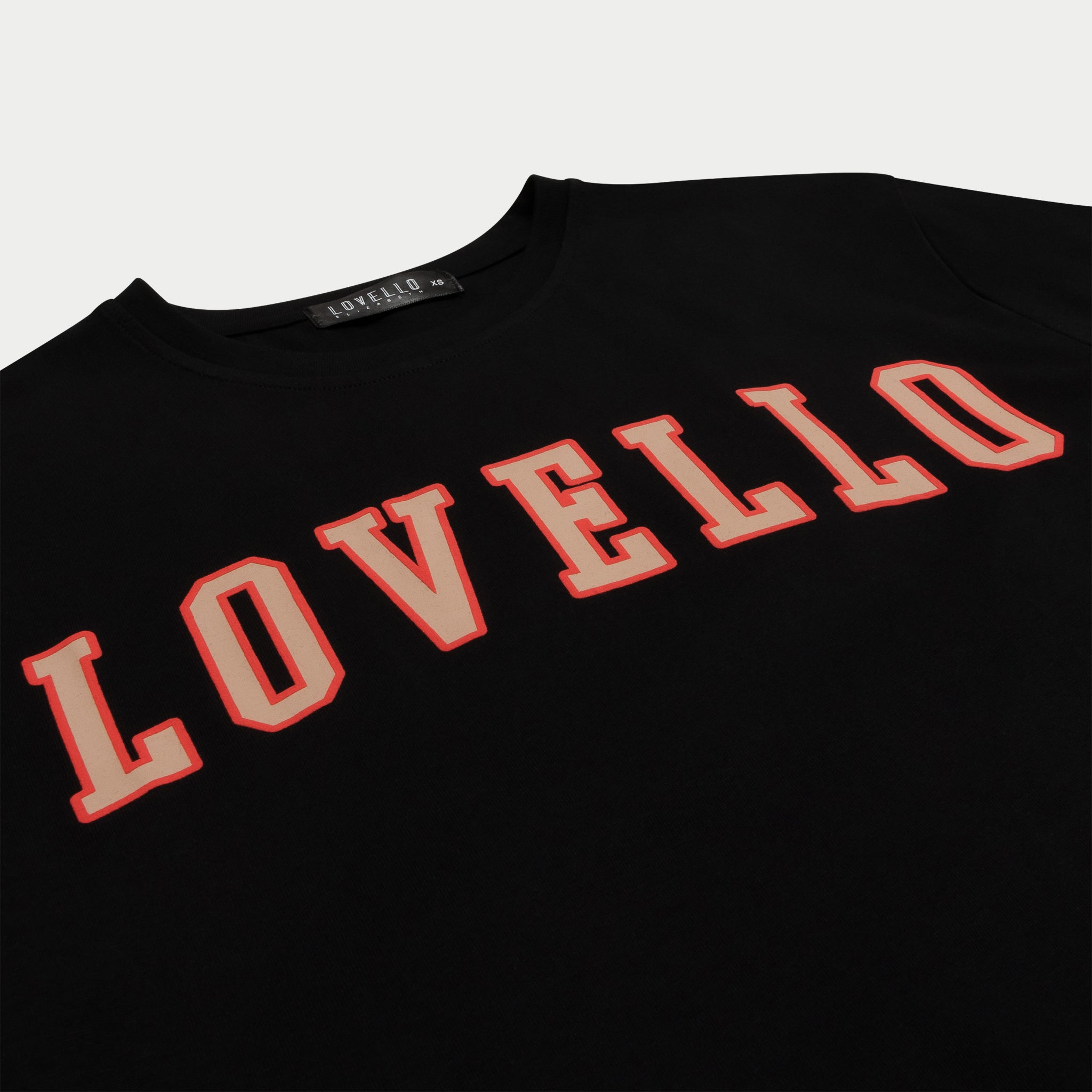 B-BALL T-SHIRT - BLACK/RED