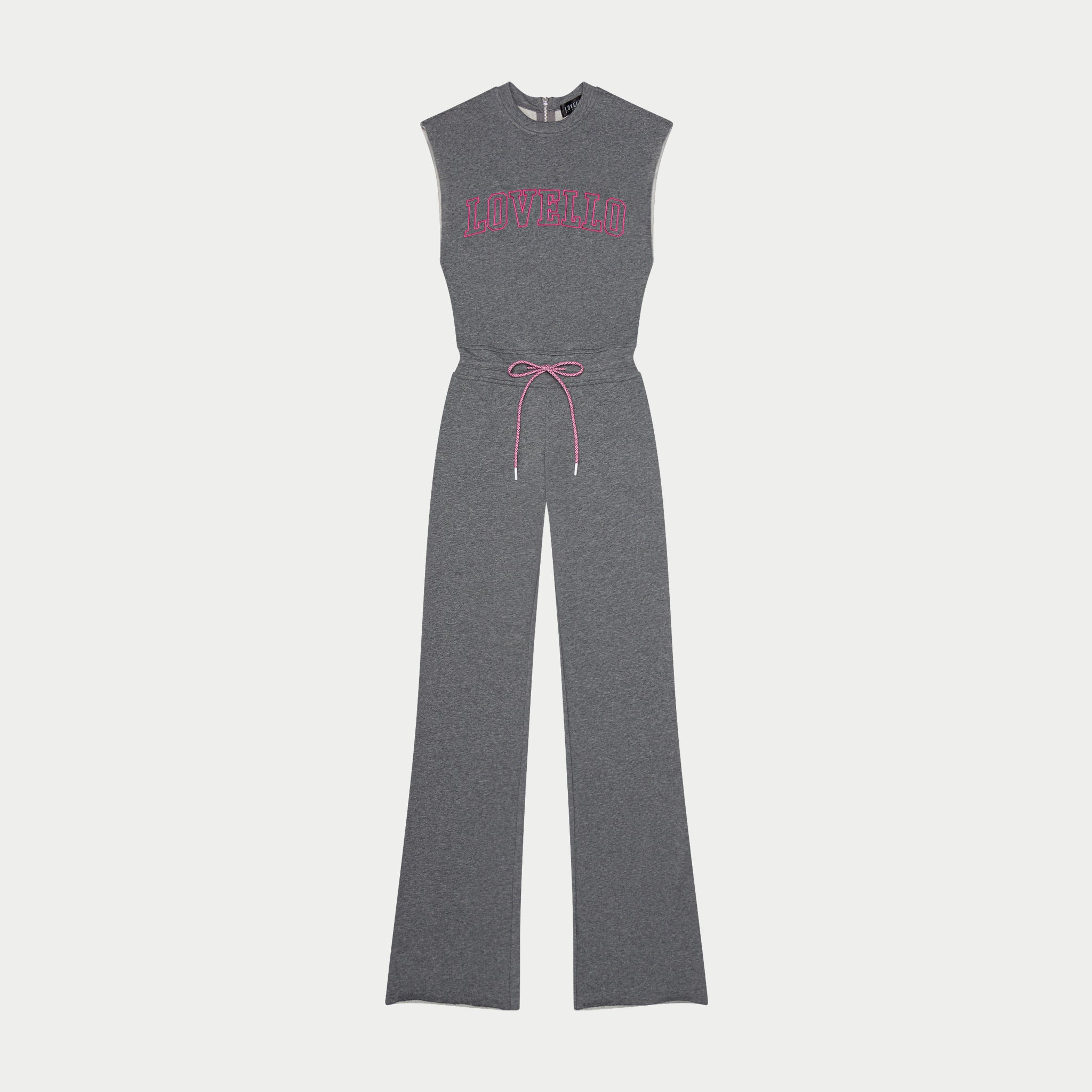 STEFANI JUMPSUIT - GREY/PINK