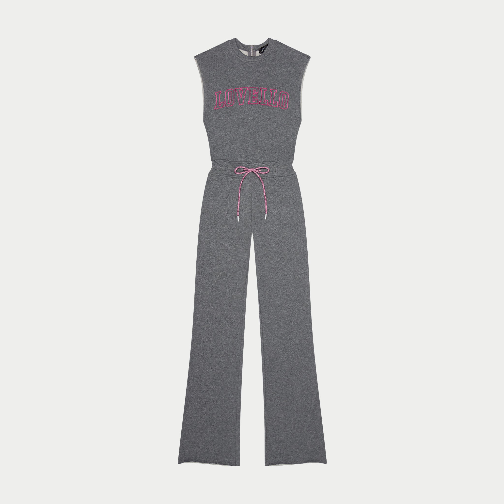 STEFANI JUMPSUIT - GREY/PINK