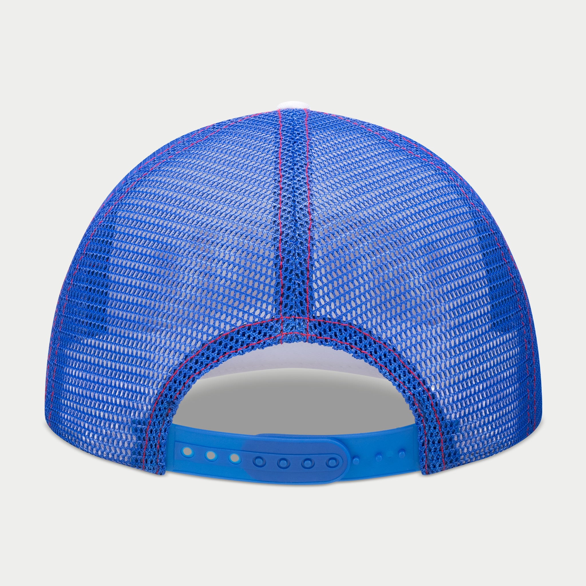 B-BALL CAP - WHITE/BLUE